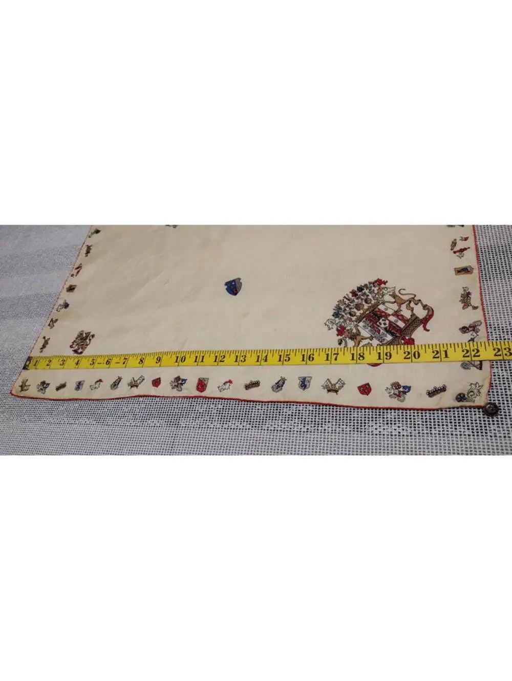 PURA SETA Pure Silk Men's Scarf 1940s 30s Regency Monarch European World War II